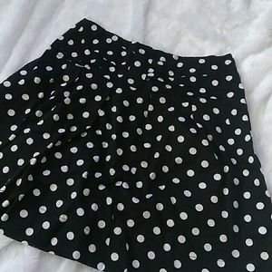 Poka dot skirt